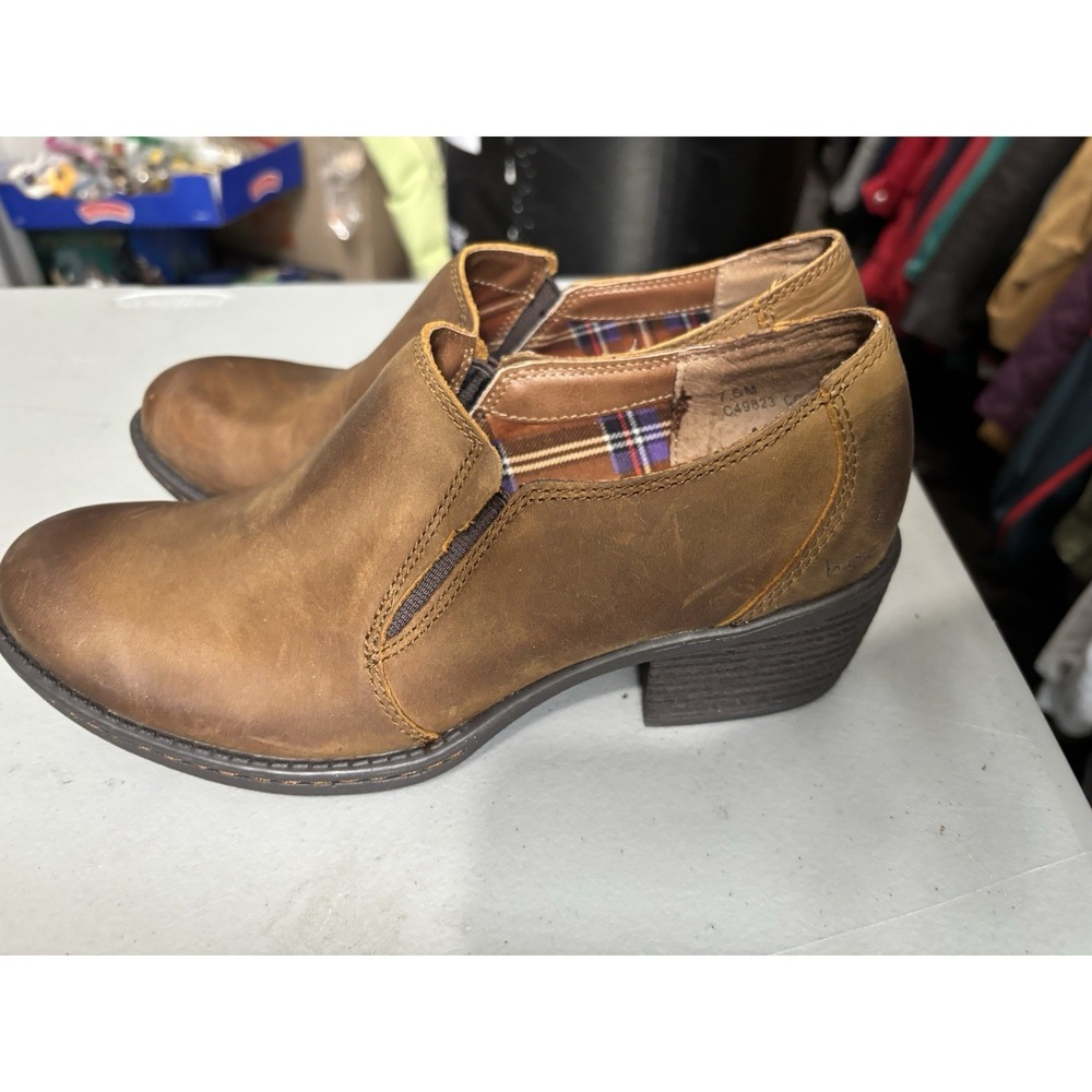 Boc Born Concept Women's Sz 7.5 Chime Dark Chocolate Brown Booties Slip On New